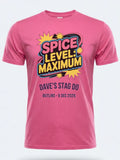 Personalised 90s Reloaded Big Weekender Tee — pink tee, front view