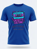 Personalised 90s Reloaded Big Weekender Tee — royal blue tee, front view