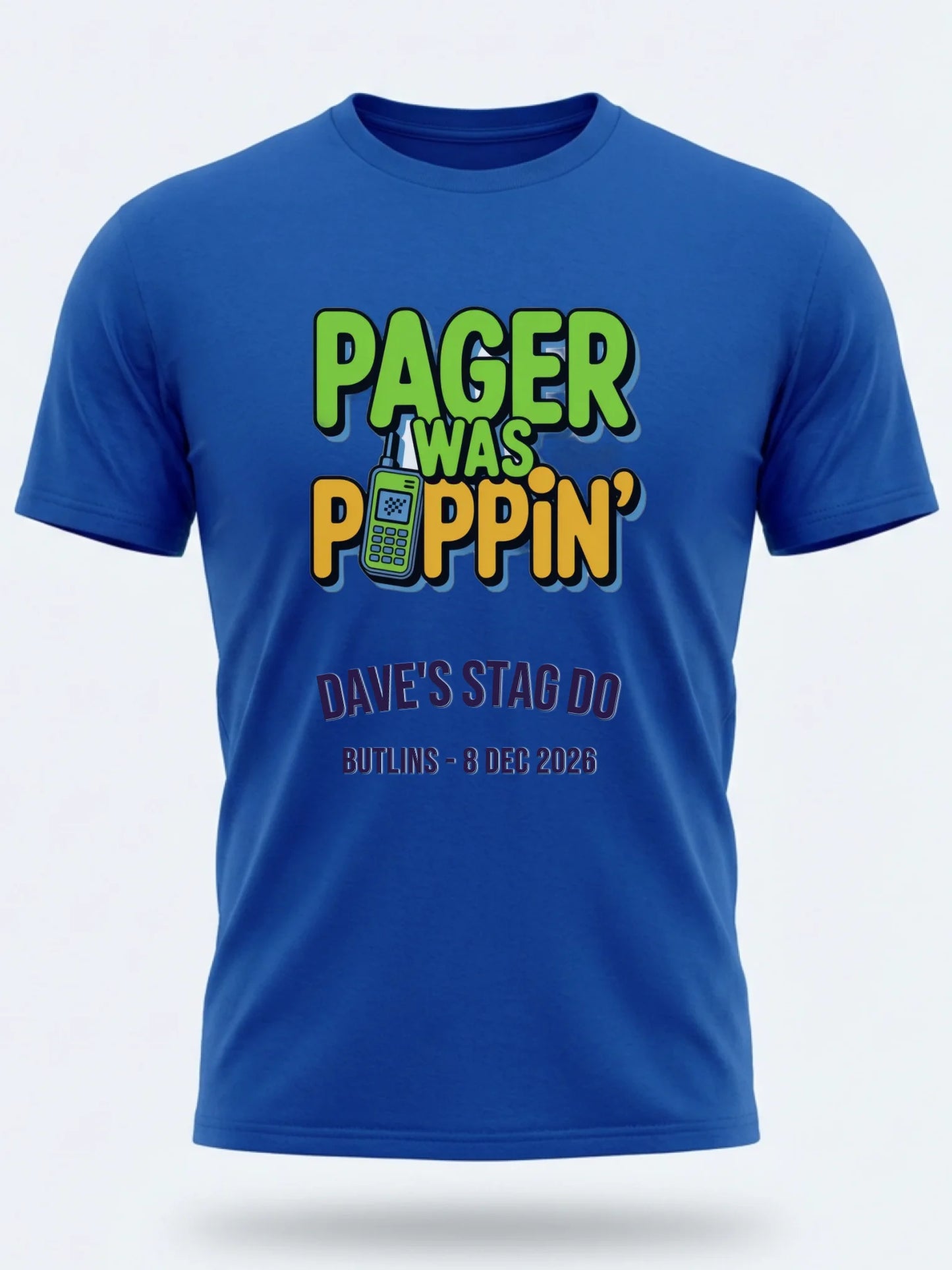 Gildan 64000 Mockup royal blue front