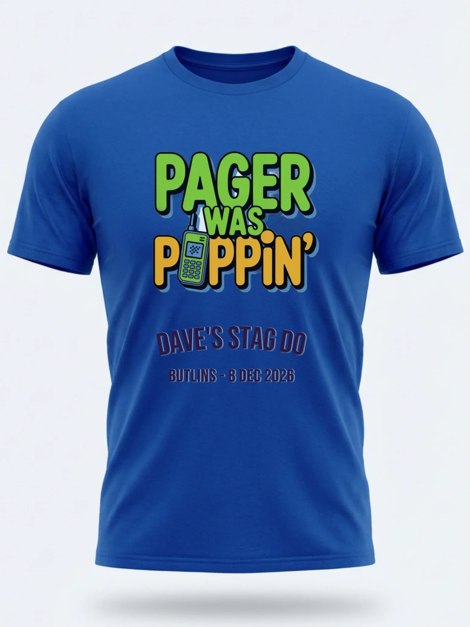 Gildan 64000 Mockup royal blue front