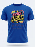 Personalised 90s Reloaded Big Weekender Tee — royal blue tee, front view