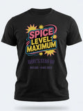 Personalised 90s Reloaded Big Weekender Tee — black tee, front view