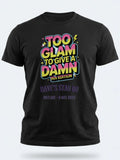 Personalised 90s Reloaded Big Weekender Tee — black tee, front view