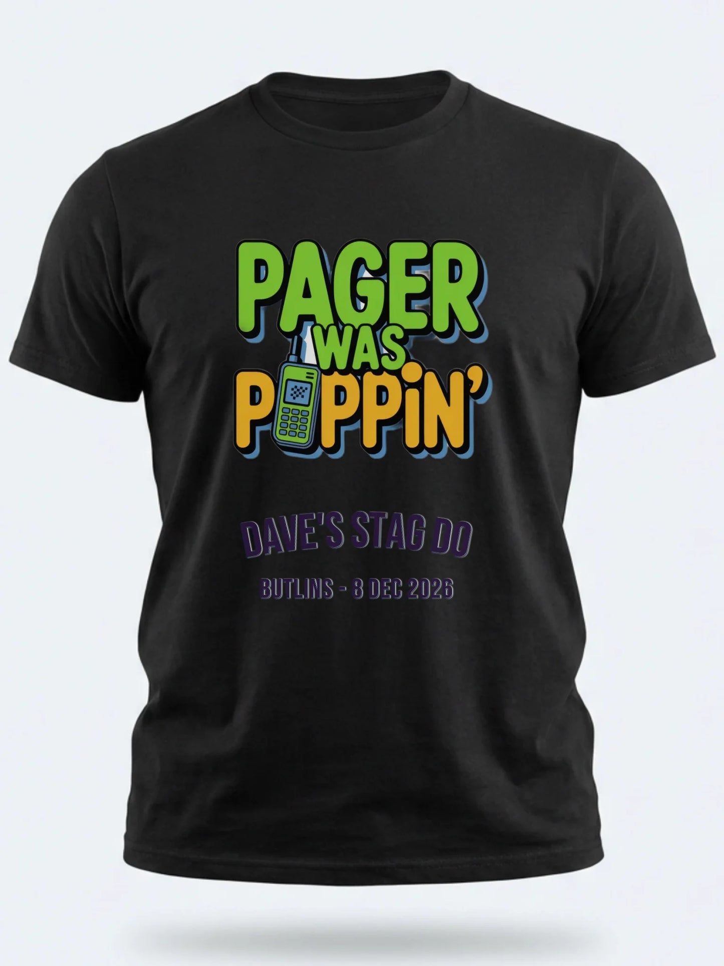 Gildan 64000 Mockup black front