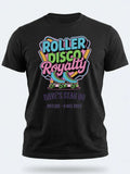 Personalised 90s Reloaded Big Weekender Tee — black tee, front view
