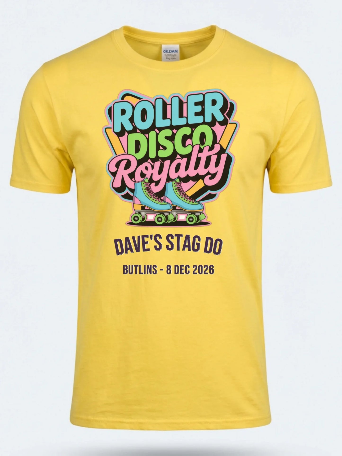 Gildan 64000 Mockup daisy yellow front