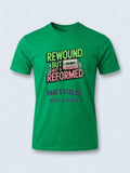 Personalised 90s Reloaded Big Weekender Tee — irish green tee, front view