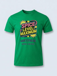 Personalised 90s Reloaded Big Weekender Tee — irish green tee, front view