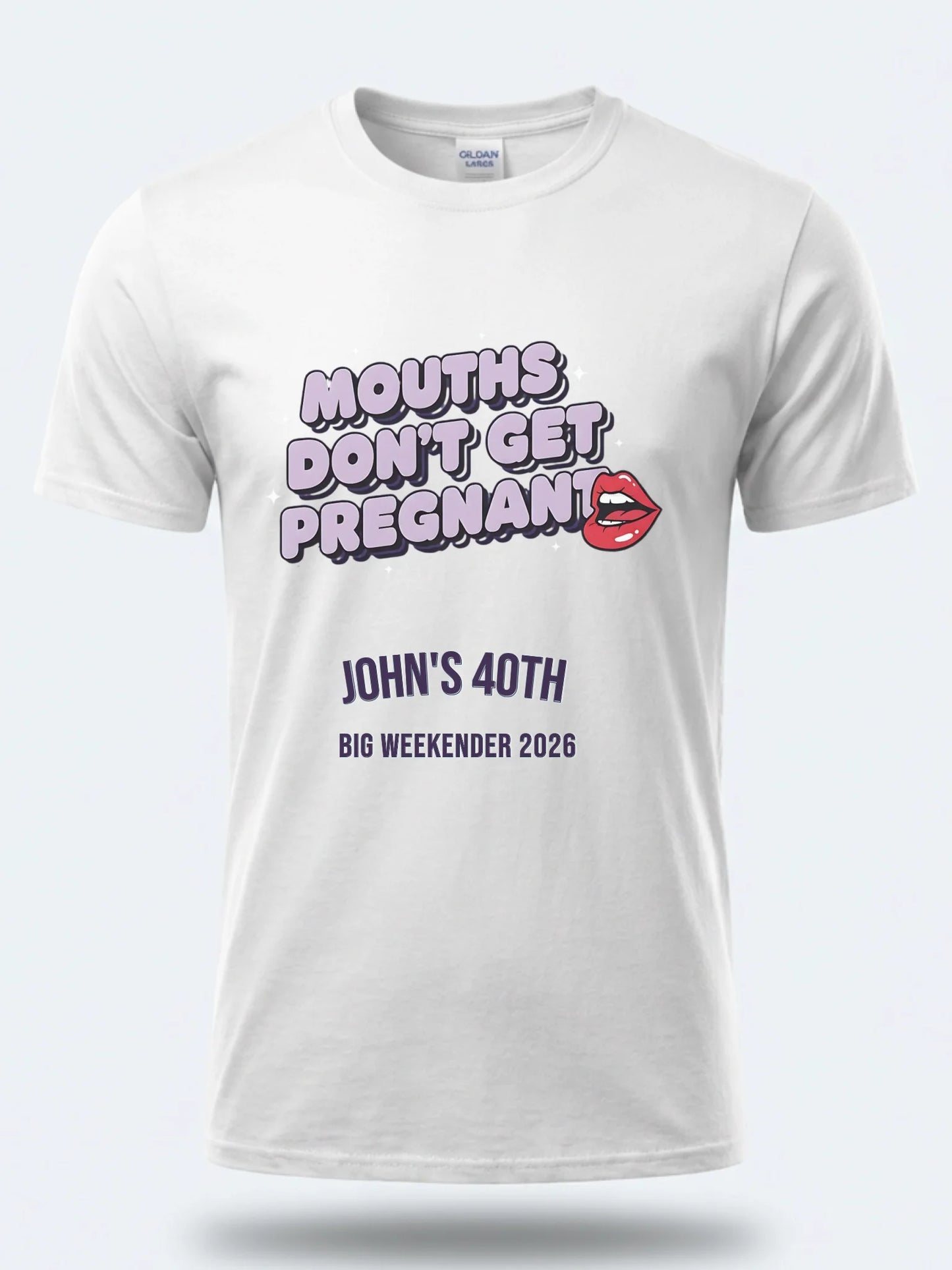 Gildan 64000 Mockup White front