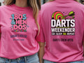 Personalised Darts Weekender Tee | Ally Pally 180s and Hen Dos | Shirt Dress Loud