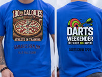Personalised Darts Weekender Tee | 180 Calories Athlete in Training | Shirt Dress Loud