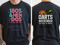 Personalised Darts Weekender Tee | Ally Pally 180s and Hen Dos | Shirt Dress Loud