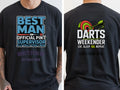 Personalised Darts Weekender Tee | Ally Pally Best Man Pint Supervisor | Shirt Dress Loud