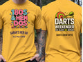 Personalised Darts Weekender Tee | Ally Pally 180s and Hen Dos | Shirt Dress Loud