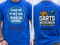Personalised Darts Weekender Tee | Game on Pint On | Shirt Dress Loud