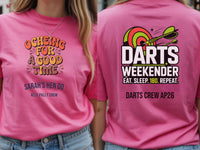 Personalised Darts Weekender Tee | Ocheing for a good time | Shirt Dress Loud