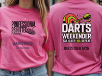 Personalised Darts Weekender Tee | Professional 26 Hitter | Shirt Dress Loud