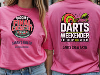 Personalised Darts Weekender Tee | Ally Pally Grooms final checkout | Shirt Dress Loud