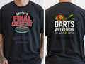 Personalised Darts Weekender Tee | Ally Pally Grooms final checkout | Shirt Dress Loud