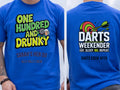 Personalised Darts Weekender Tee | One Hundred and Drunky | Shirt Dress Loud