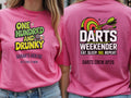 Personalised Darts Weekender Tee | One Hundred and Drunky | Shirt Dress Loud