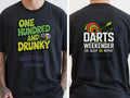 Personalised Darts Weekender Tee | One Hundred and Drunky | Shirt Dress Loud