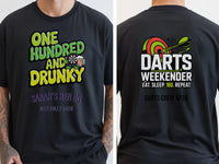 Personalised Darts Weekender Tee | One Hundred and Drunky | Shirt Dress Loud