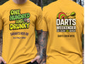 Personalised Darts Weekender Tee | One Hundred and Drunky | Shirt Dress Loud
