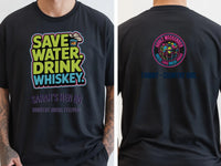 Personalised Country Weekender Unisex Tee | Save Water Drink Whiskey | Shirt Dress Loud