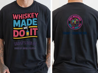 Personalised Country Weekender Unisex Tee | Whiskey Made me do it | Shirt Dress Loud