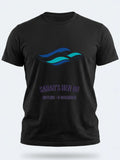 Personalised Don't Tell Mama Big Weekender Tee — black tee, front view