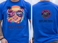 Personalised Ultimate '80s Big Weekender Tee | Custom Miami Vice Event Shirt Dress Loud
