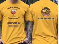 Personalised Weekender Unisex Tee | Maid of Honour Emotionally Exhausted | Hen Shirt Dress Loud