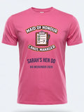 Personalised Weekender Unisex Tee | Maid of Honour Chaos Manager | Hen Shirt Dress Loud