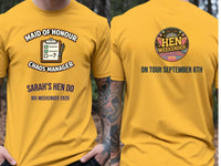 Personalised Weekender Unisex Tee | Maid of Honour Chaos Manager | Hen Shirt Dress Loud