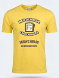 Personalised Weekender Unisex Tee | Maid of Honour Chaos Manager | Hen Shirt Dress Loud