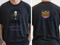 Personalised Weekender Unisex Tee | Maid of Honour Surviving on Prosecco | Hen Shirt Dress Loud