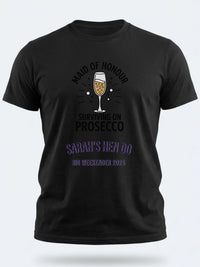 Personalised Weekender Unisex Tee | Maid of Honour Surviving on Prosecco | Hen Shirt Dress Loud