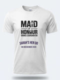 Personalised Weekender Unisex Tee | Maid of Honour Drinks Coordinator | Hen Shirt Dress Loud