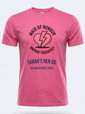 Personalised Weekender Unisex Tee | Maid of Honour Unpaid therapist | Hen Shirt Dress Loud