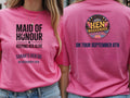 Personalised Weekender Unisex Tee | Maid of Honour Keeping her Alive | Hen Shirt Dress Loud