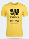 Personalised Weekender Unisex Tee | Maid of Honour Keeping her Alive | Hen Shirt Dress Loud