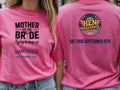 Personalised Weekender Unisex Tee | Mother of the Bride Trying to Keep up | Hen Shirt Dress Loud