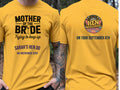 Personalised Weekender Unisex Tee | Mother of the Bride Trying to Keep up | Hen Shirt Dress Loud