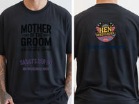 Personalised Weekender Unisex Tee | Mother of the Groom Here for Moral Support | Hen Shirt Dress Loud