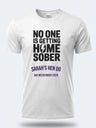 Personalised Weekender Unisex Tee – Bride Tribe Noone is getting home sober