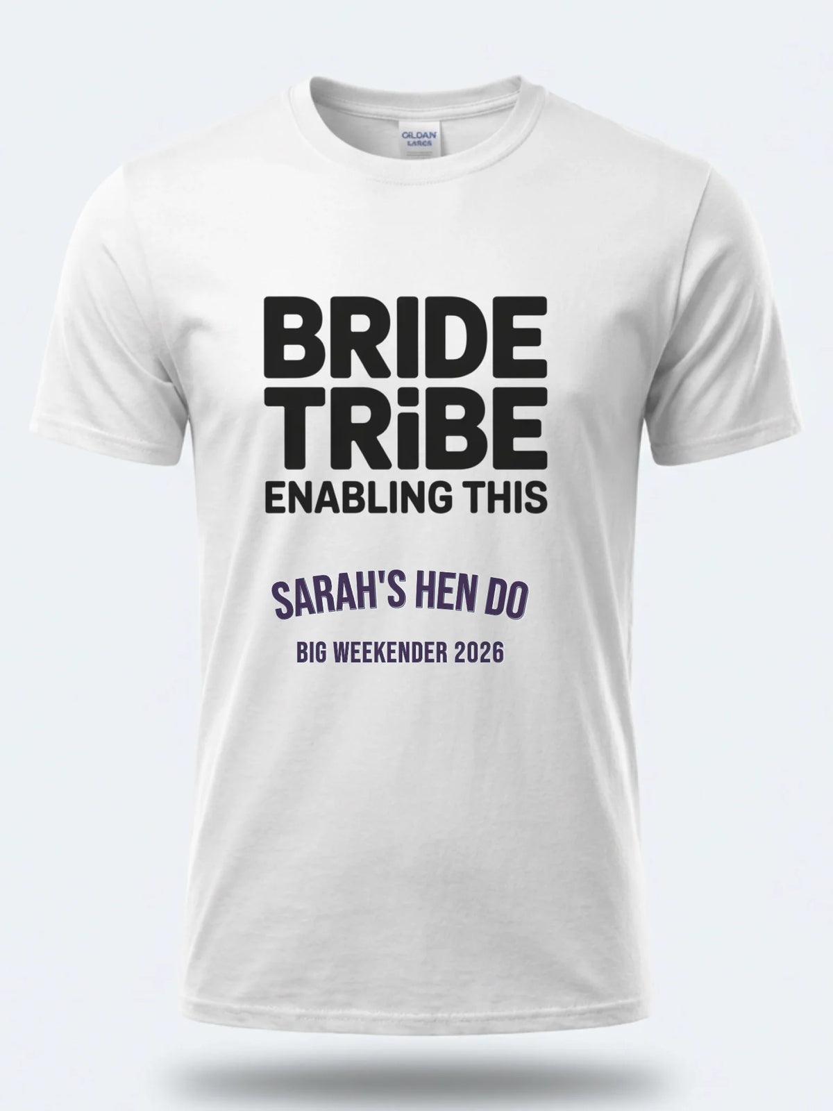 Personalised Weekender Unisex Tee | Bride Tribe | Enabling this | Hen Shirt Dress Loud