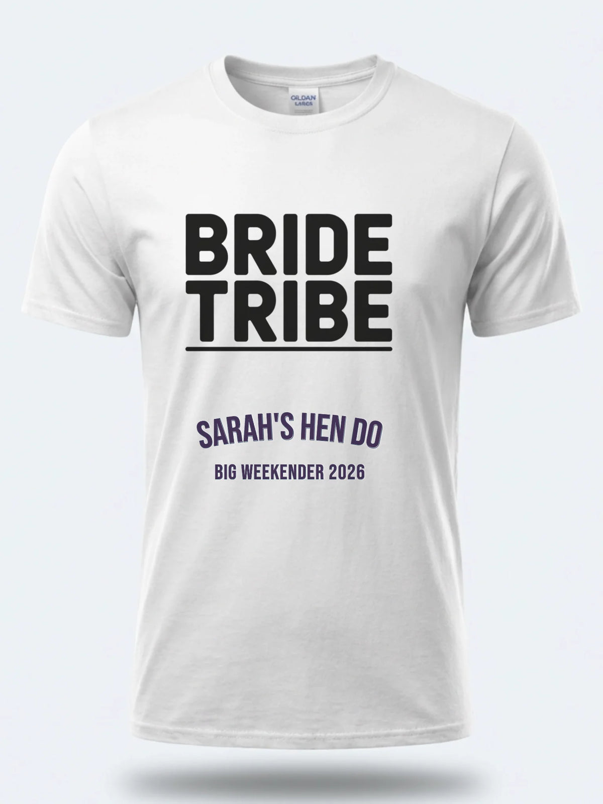 Personalised Weekender Unisex Tee | Bride Tribe |  Hen Shirt Dress Loud