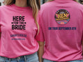 Personalised Weekender Unisex Tee | Bride Tribe | Here for the Bride | Hen Shirt Dress Loud