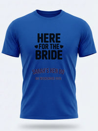 Personalised Weekender Unisex Tee | Bride Tribe | Here for the Bride | Hen Shirt Dress Loud